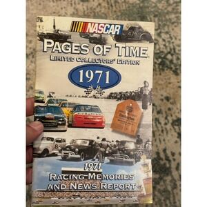 NASCAR Pages Of Time 1971 Collectors Edition EUC Richard Petty